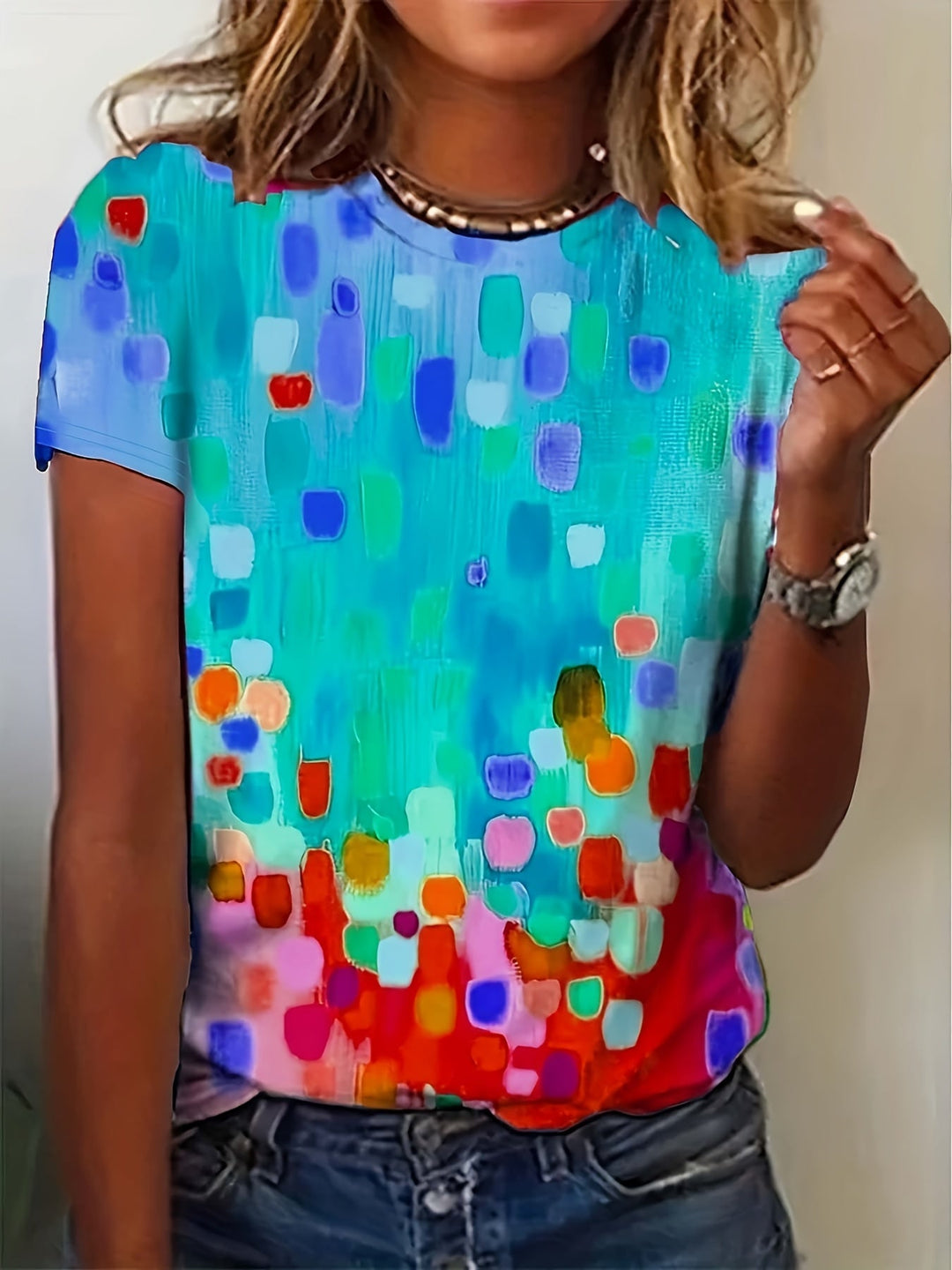 Chloe | Colour Splash Top – Easy Everyday Fit