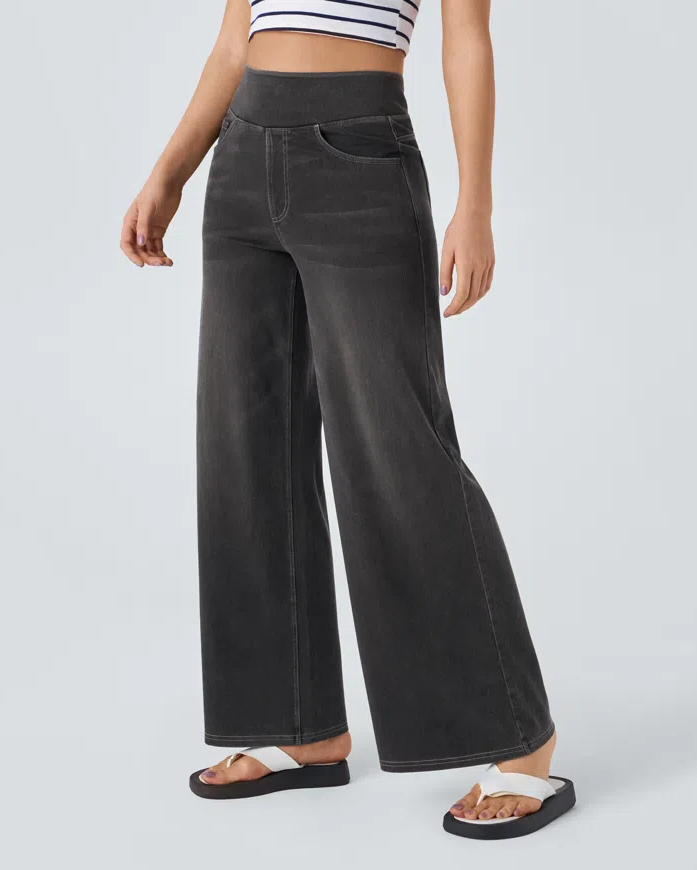 SOLÈNE™ - Relaxed Fit Wide-Leg Jeans