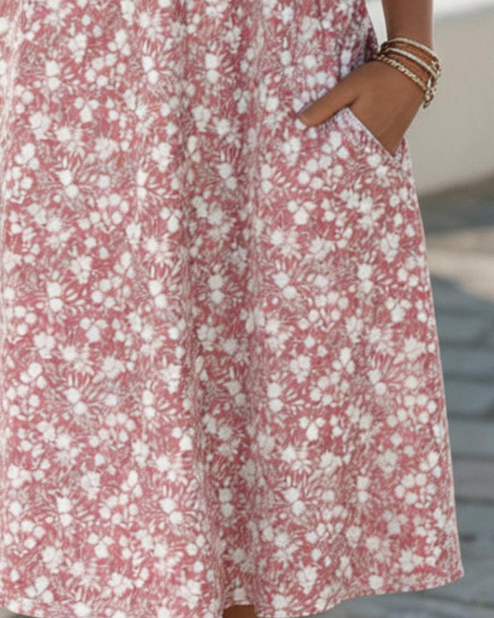 Carmen | Loose and Lightweight Floral Midi Dress