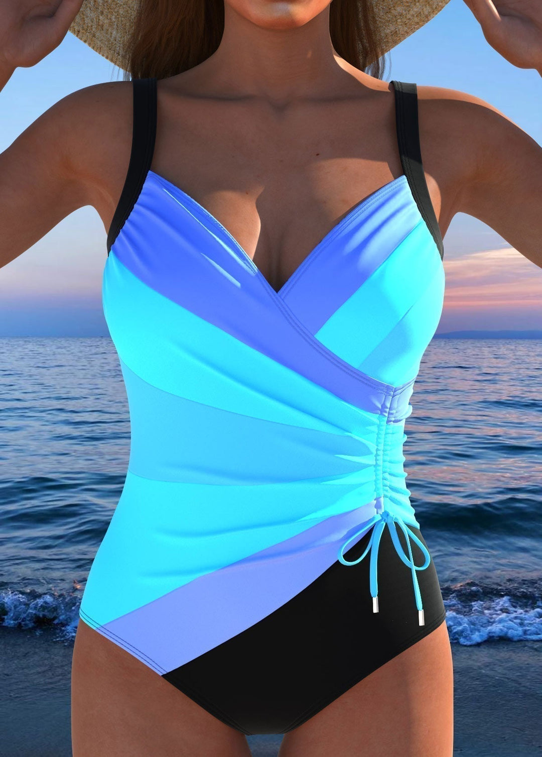 Eloria | Elegant Colour-Print Swimsuit