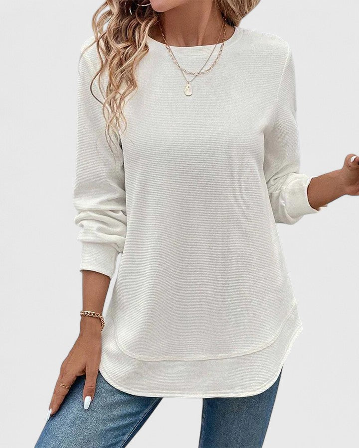 June | Elegant O-Neck Long Sleeve