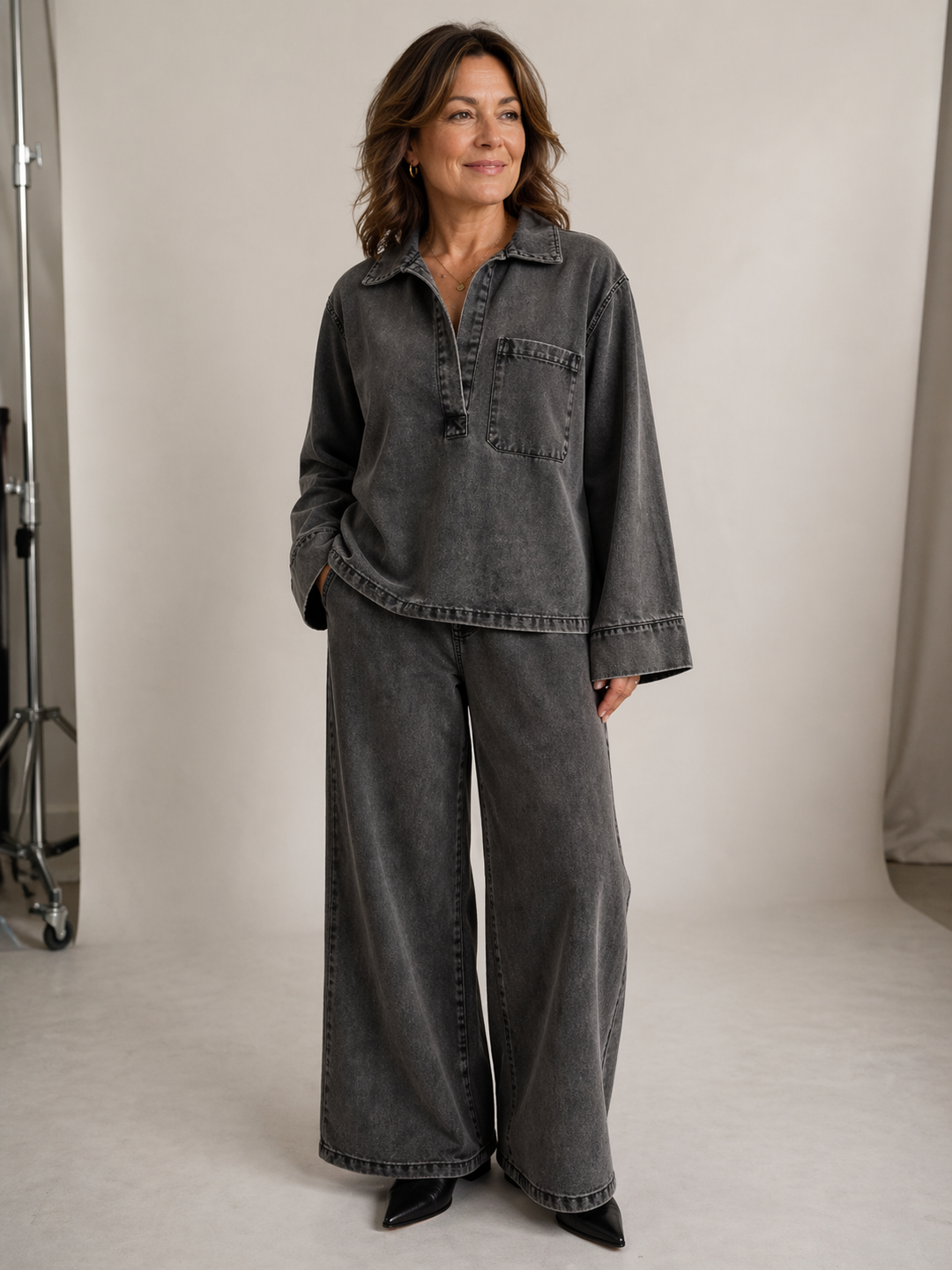 Liviana | Vintage Casual Two-Piece Set