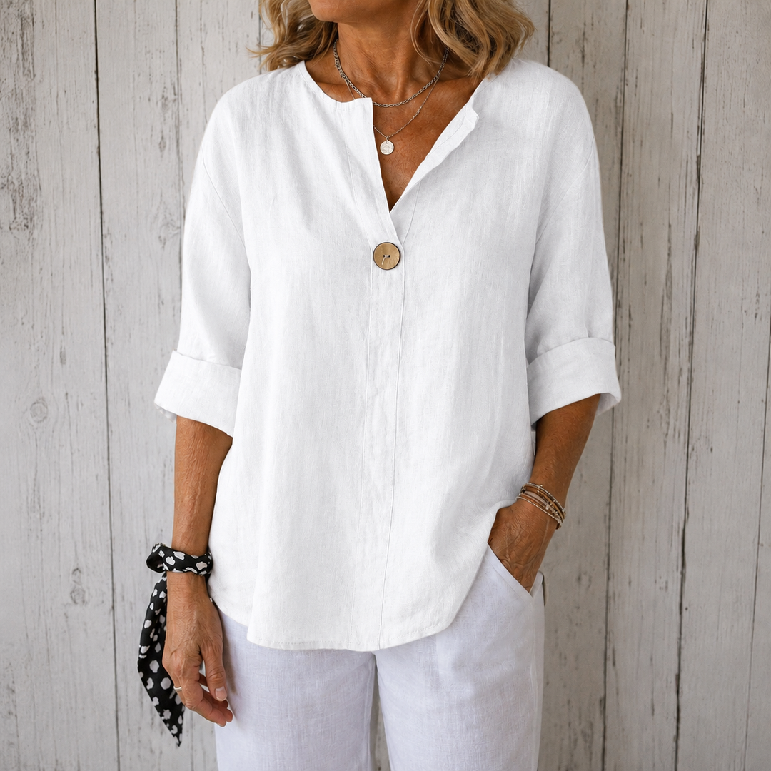 Zamma | Elegant V-Neck Blouse