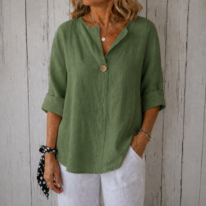 Zamma | Elegant V-Neck Blouse