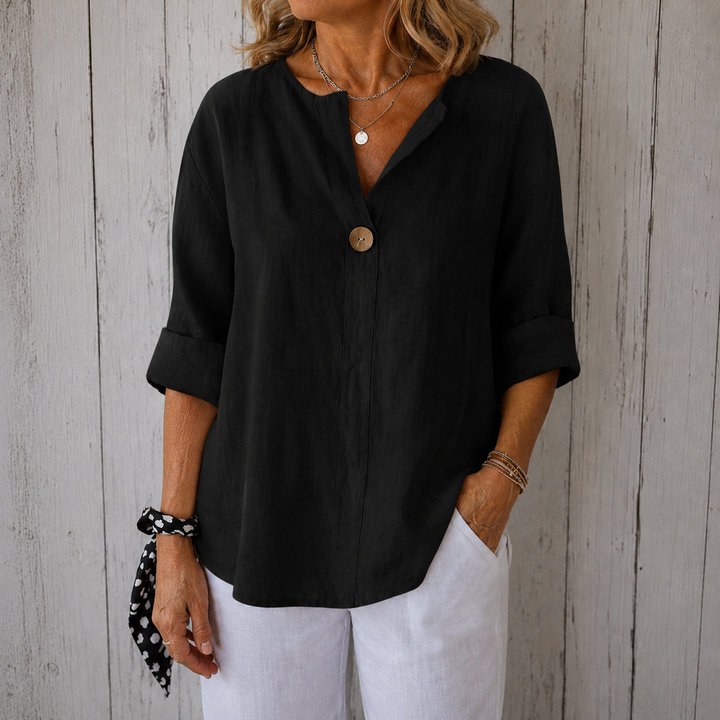 Zamma | Elegant V-Neck Blouse