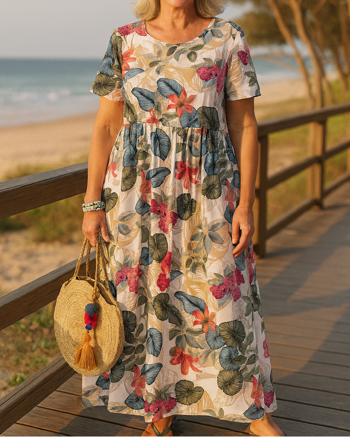Jennifer | Comfortable Floral Maxi Dress