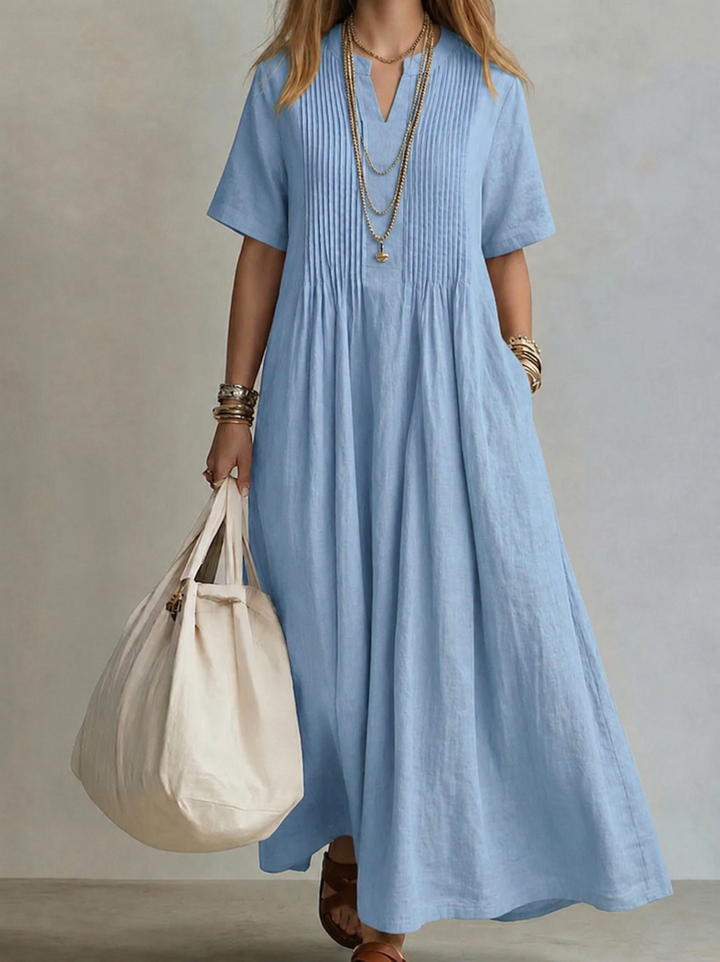 Noor | Elegant Flowing Pleated Dress