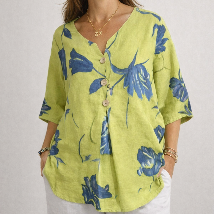 Phaedra | Elegant Button Blouse