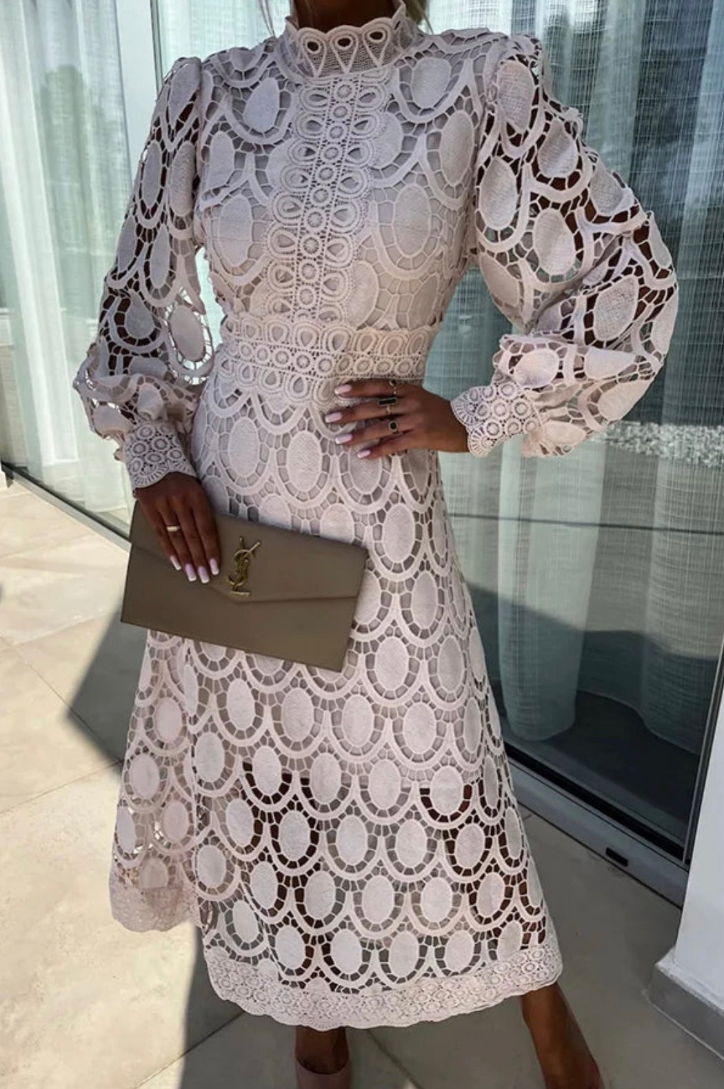 Melody | Timeless Elegant Lace Midi Dress