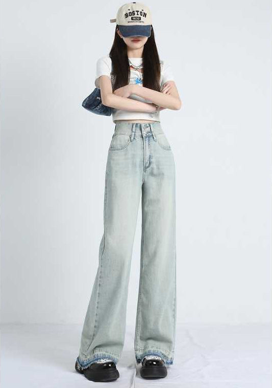 MAVINA™ – Summer Loose Fit Hem Jeans