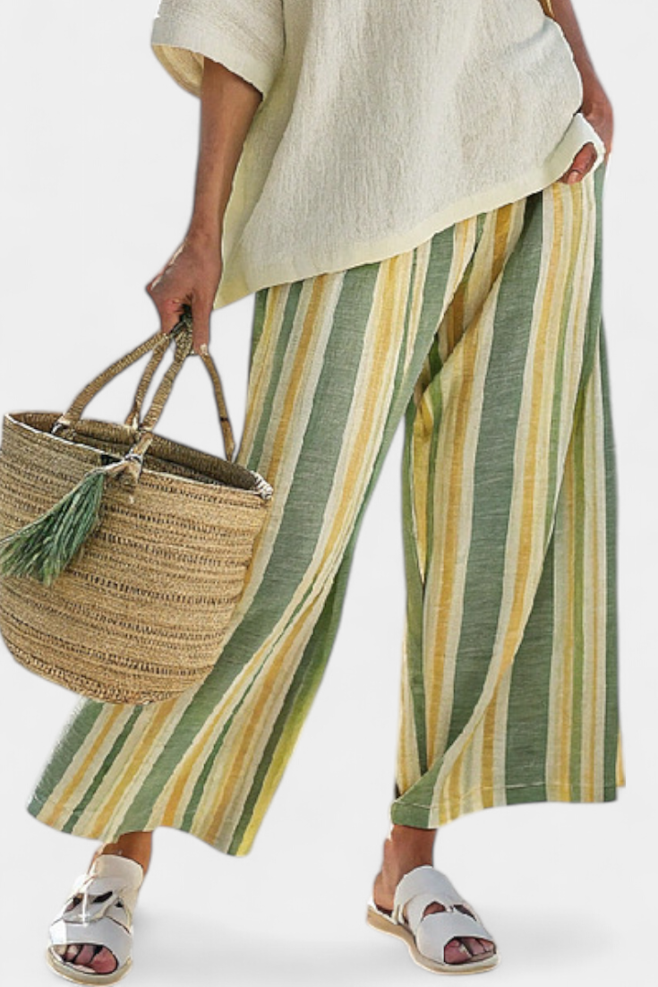 Ellowyn | Sophisticated Top & Striped Pants