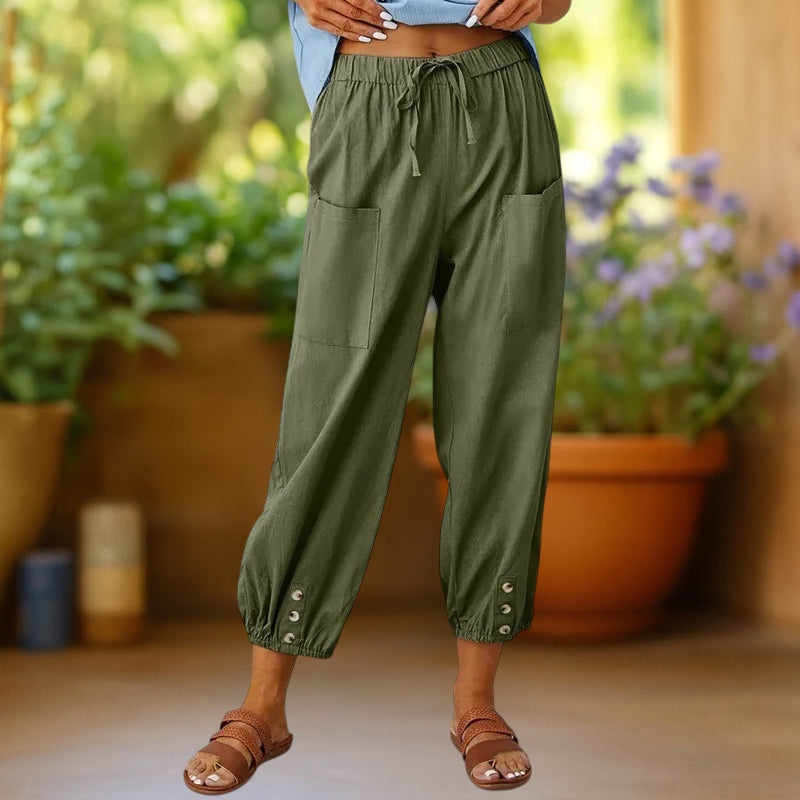 Aura | Timeless Wide-Leg Cropped Trousers