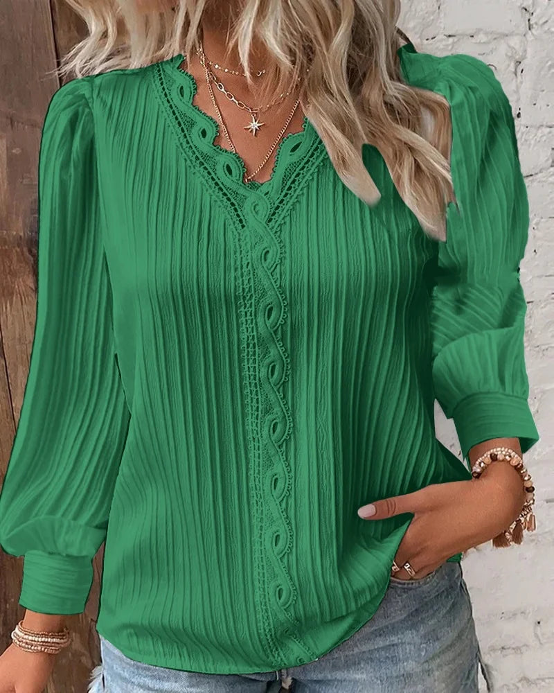 Livia | Lace Detail Summer Blouse