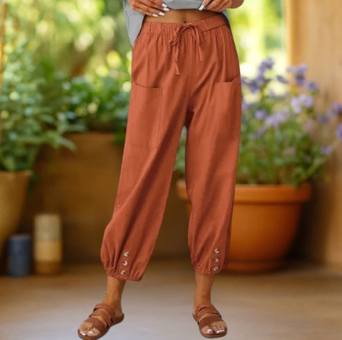 Aura | Timeless Wide-Leg Cropped Trousers