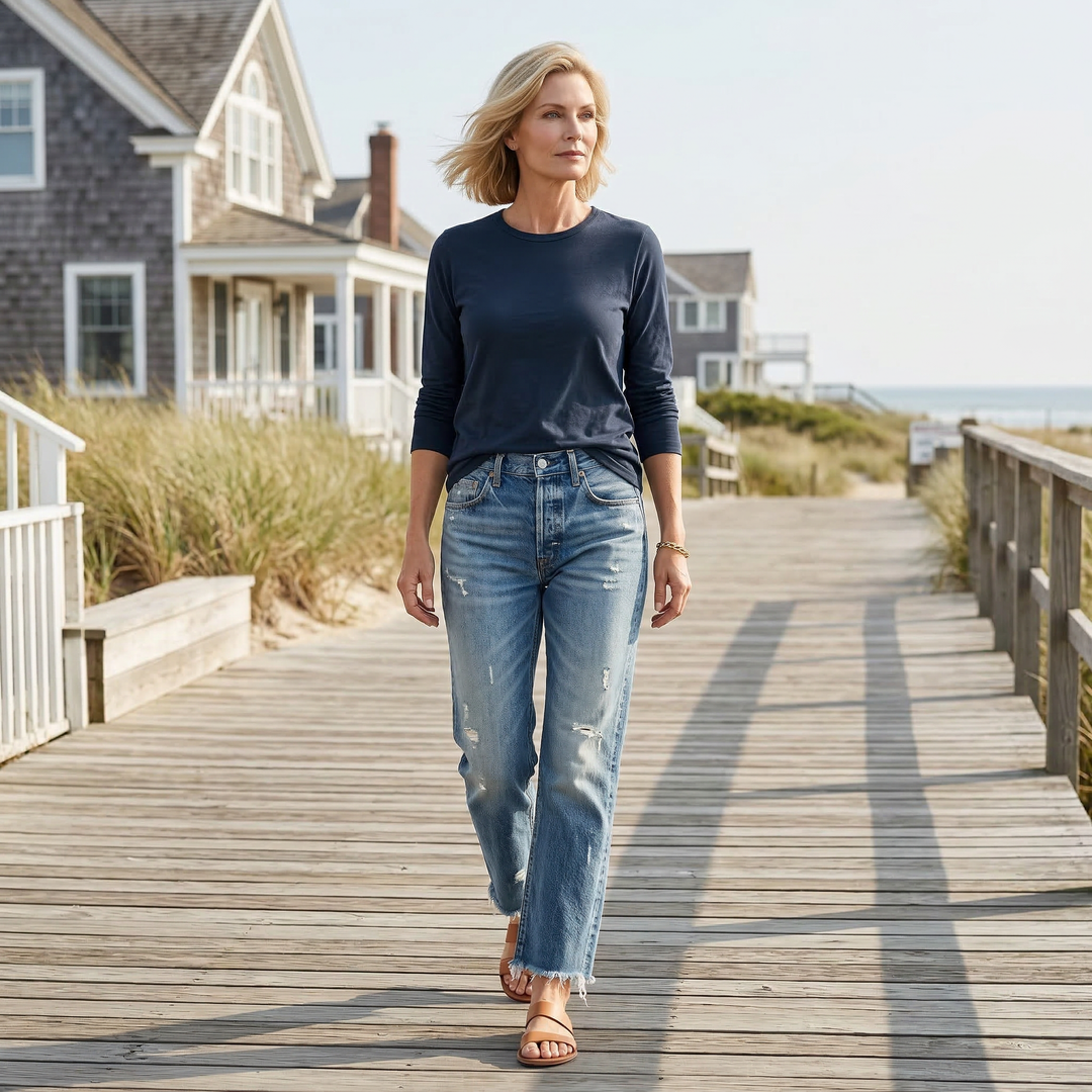 Danice | Cropped Straight Leg Jeans