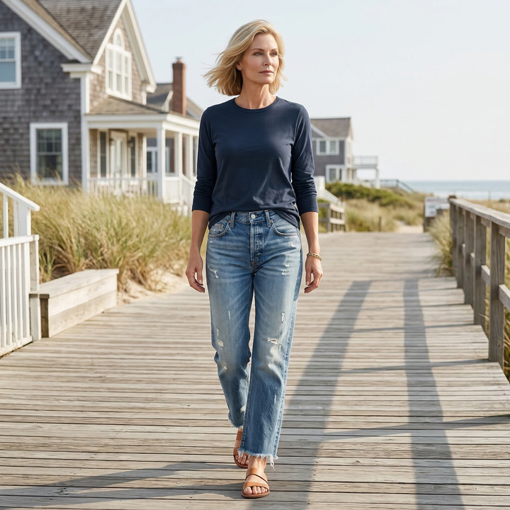 Danice | Cropped Straight Leg Jeans