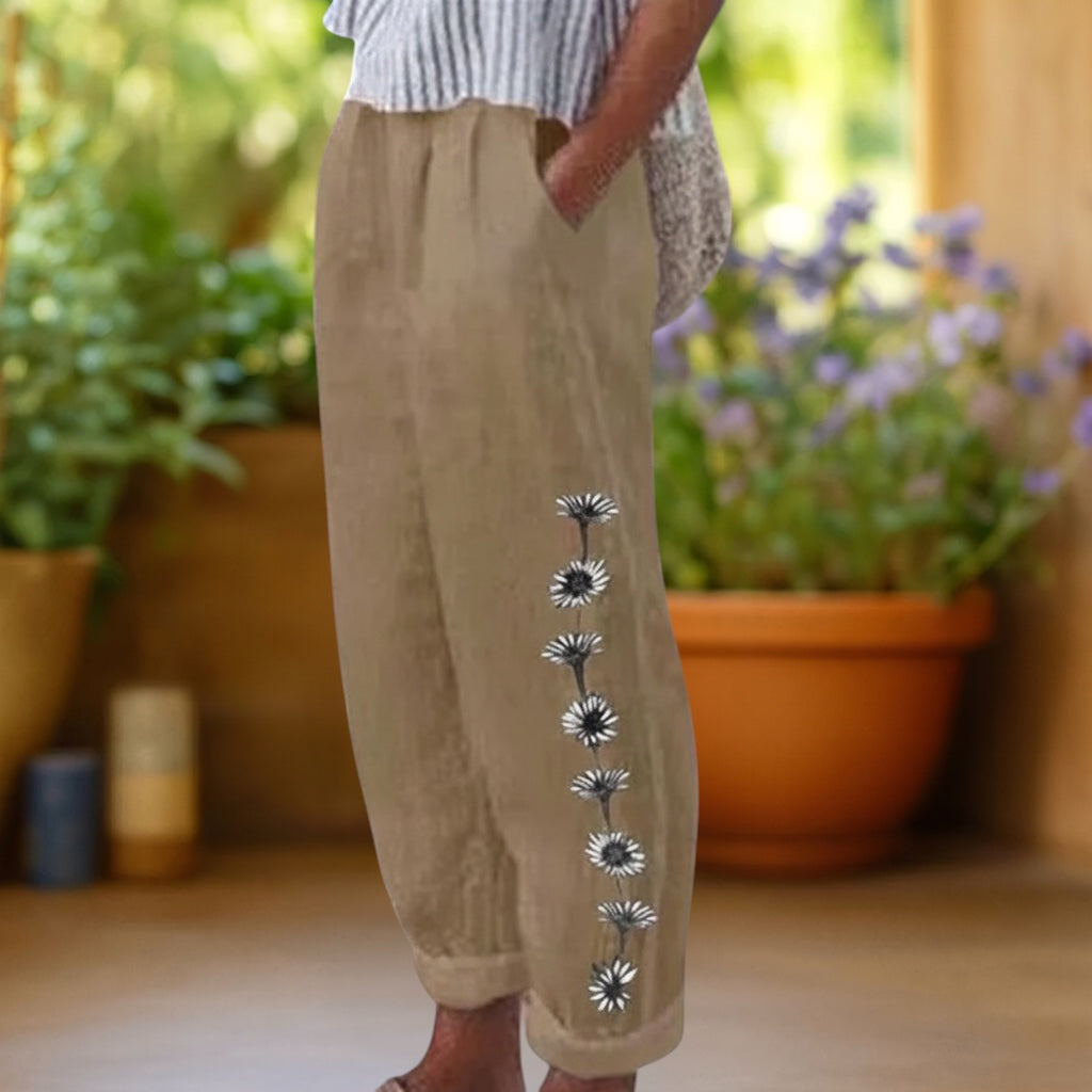 Fiona | Relaxed Everyday Floral Pants